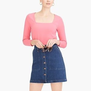 J. Crew Square-neck T-shirt